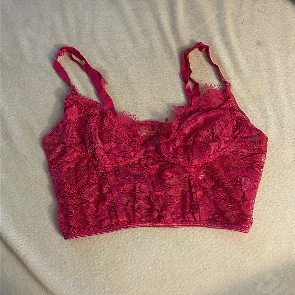 Pink Lace Bralette